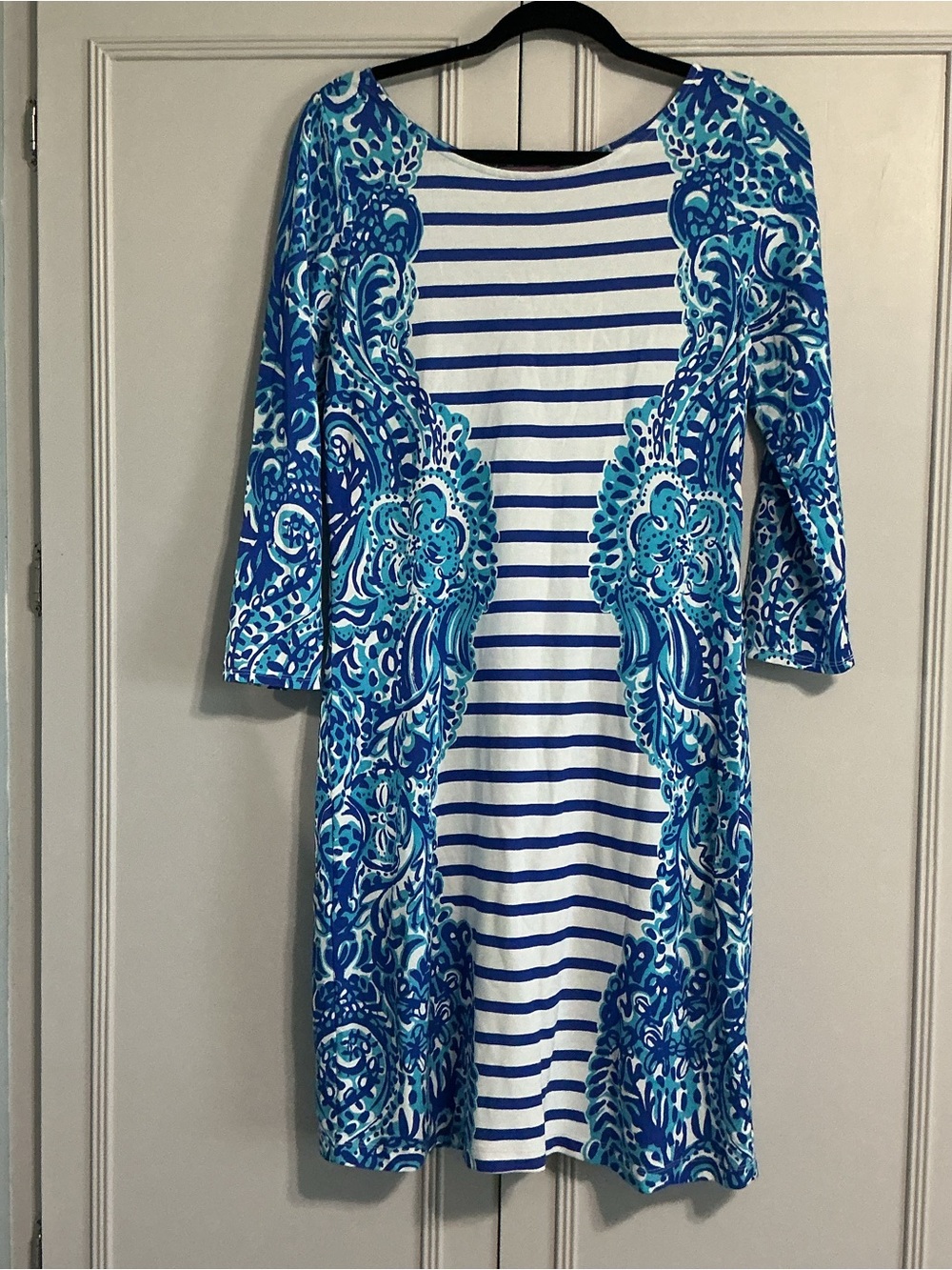 LILLY PULITZER Nila Striped Floral “ Moon Jellies” Dress M